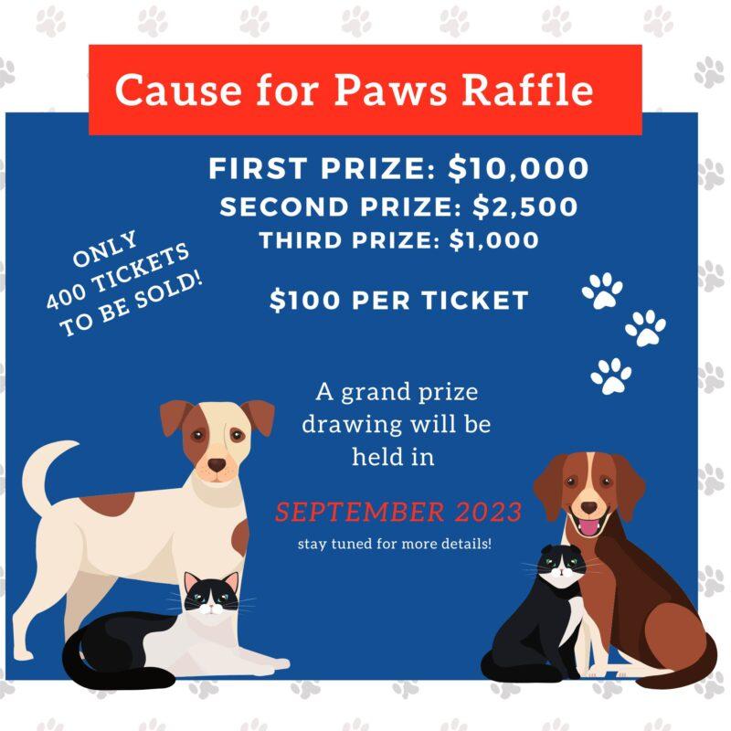 “Cause for Paws” Raffle is Back! North Country Animal League